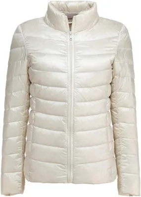 Women's Ultra Light Weight Outdoor Coat Packable Outwear Puffer Down Jacket