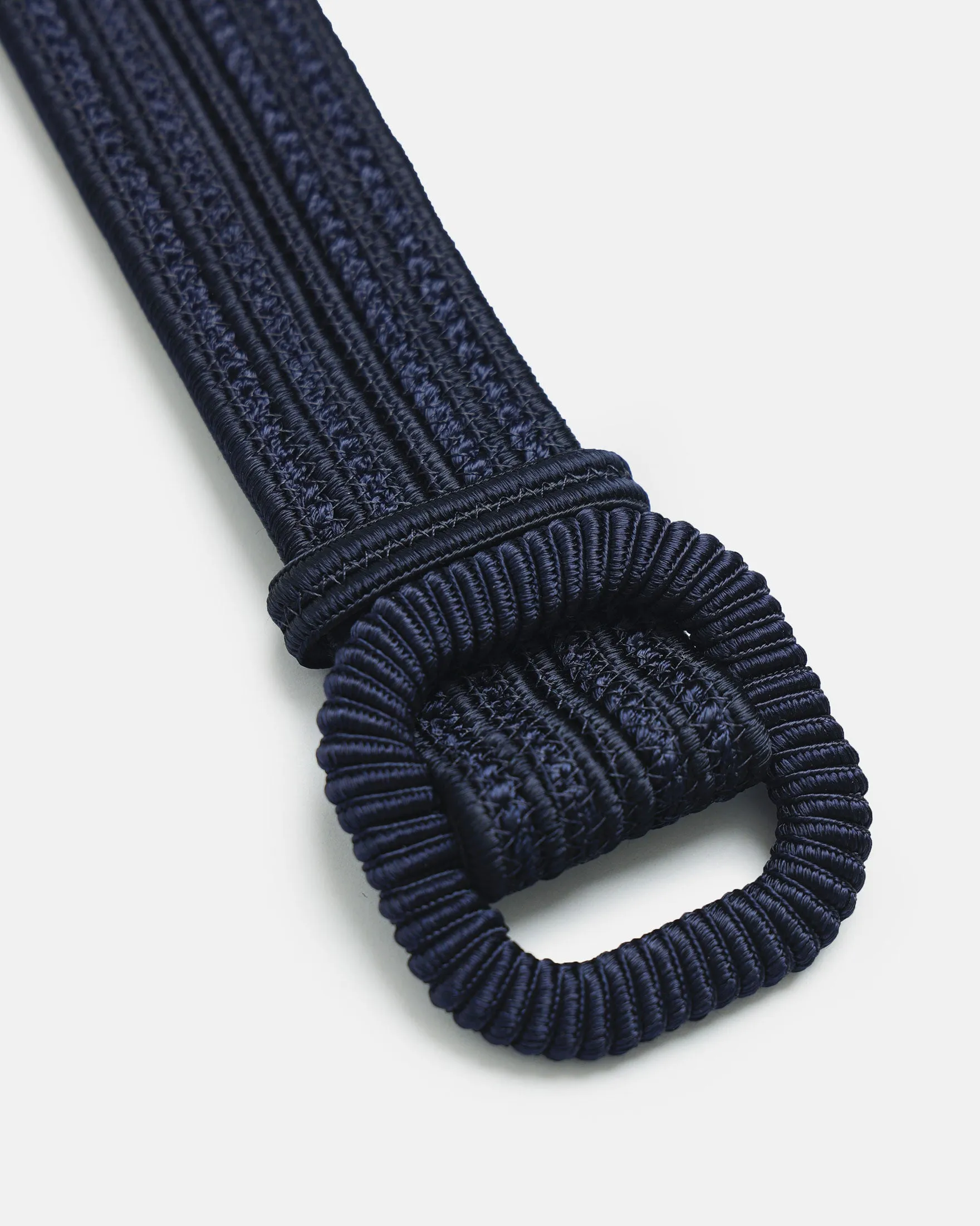 WOVEN PASSEMENTERIE BELT - Midnight Blue