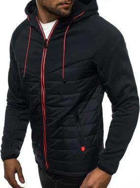 Ymosrh Mens Jackets Casual Camouflage Sports Sweatshirt Long Sleeve Zipper Hooded Jacket Coat Light Rain Jacket